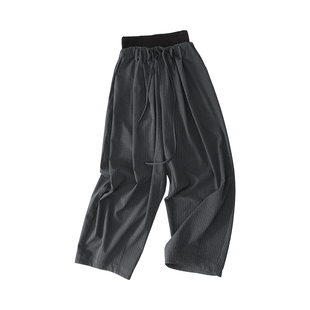 page ninenine 25aw秋季运动居家慵懒双腰条纹遛弯裤休闲裤长裤女