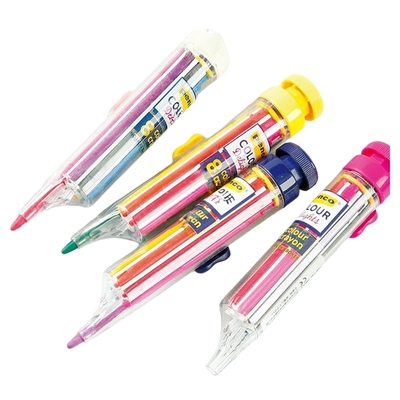 日本彩笔HIGHTIDE旋转8色蜡笔