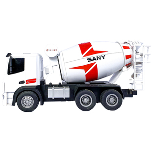 三一遥控混凝土搅拌车大号运输充电动水泥罐车儿童工程车玩具男孩