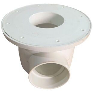 鱼帆布鱼池排污口底部养殖过滤高密度鱼塘水泥第五代马桶法兰排水