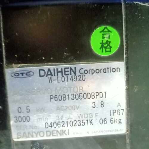议价OTC伺服电机P660B13050DBPD