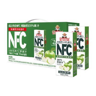 福兰农庄NFC苹果汁250ml×10瓶