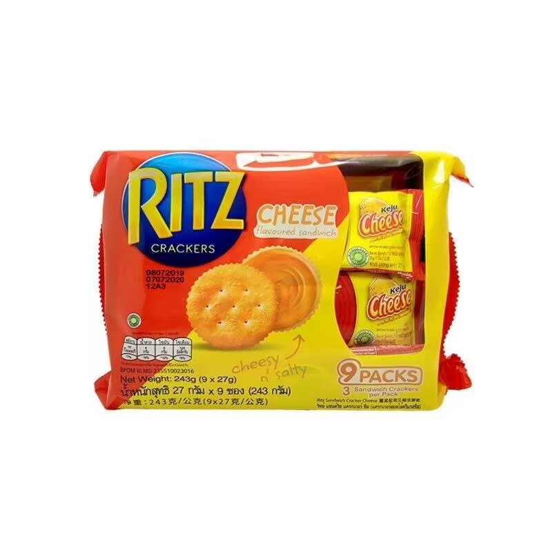 印尼进口ritz芝士饼干卡夫乐夹心饼干