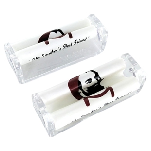 6720亚克力简约手卷烟器70MM长手工卷烟器老人头时尚便携卷烟工具
