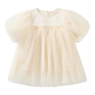 女童连衣裙春秋小女孩时尚洋气蓬蓬纱公主裙女宝超仙生日礼服裙子