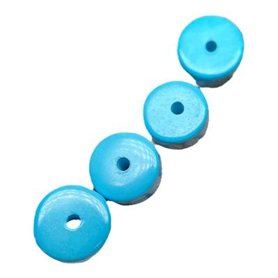 天然绿松石高瓷蓝直切隔片隔珠垫片手串配件DIY手工配饰文玩项链