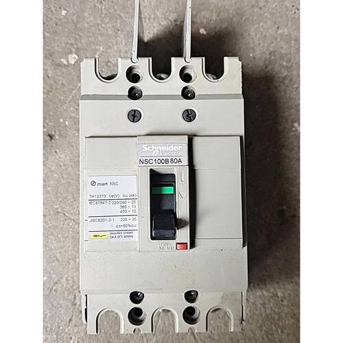 塑壳断路器 NSC100B 3P 80A，，实询价