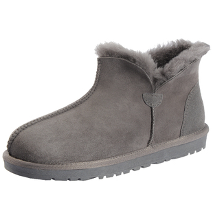 GOOBEI古贝羊皮毛一体雪地靴男加厚防寒大码棉鞋冬季全羊毛保暖鞋