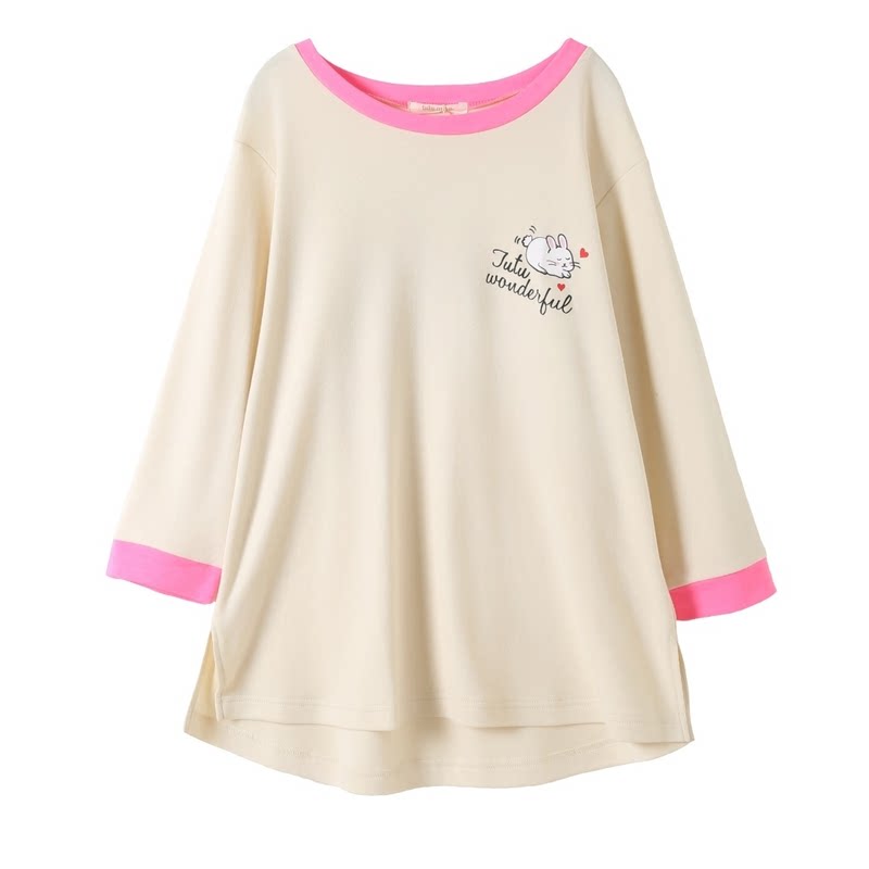 tutuanna长裤长袖全棉家居服套装