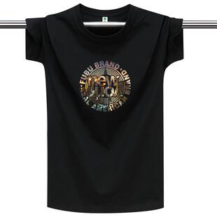 夏季新款短袖t恤男圆领纯棉情侣百搭宽松上衣青年打底衫薄款体恤