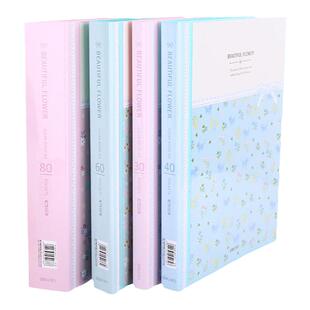 得力文具资料册30页40页60页80页文件夹插页A4多层资料夹乐谱夹办公多层试卷夹办公用品透明插页资料夹资料册