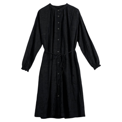 【亚麻精选】ZOLLE因为长款透气舒适外套衬衫连衣裙女秋冬新品