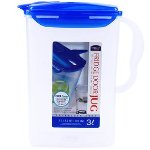 乐扣乐扣冰箱冷水壶耐高温塑料大容量饮料凉水壶凉白开水杯家用3L