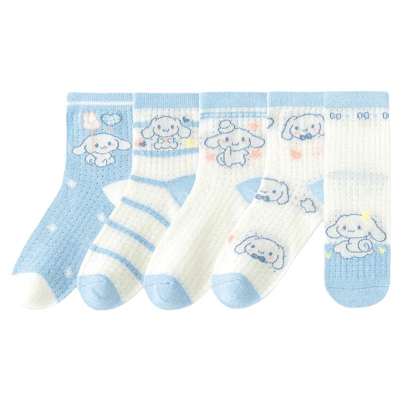 女童玉桂狗袜子纯棉夏季薄款