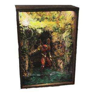 万代rg初号机2号机镜花水月高达场景旧化成品现货雕像gk元祖扎古