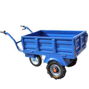 电动鸡公车农用三轮带货斗车手推车家用双轮搬运车果园爬坡小推车