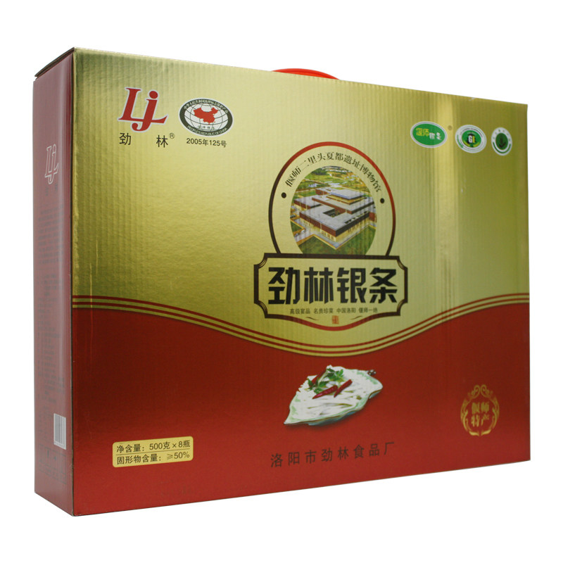 劲林银条菜礼盒私房菜500克8瓶装