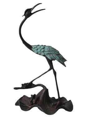 复古中式仙鹤香插禅意线香香座