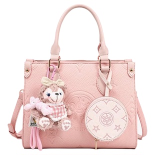 Daphne/达芙妮粉色印花单肩包潮流小众休闲斜跨包手拎包通勤10497