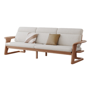 26新款冬夏两用沙发新中式直排现代简约客厅小叶龙凤檀实木沙发