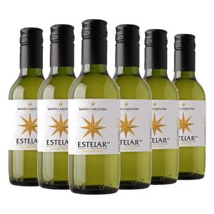 富隆小瓶装干白6瓶智利原装进口胜卡罗霞多丽白葡萄酒整箱187.5ml