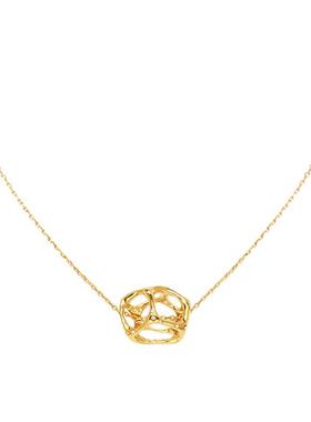 daartemis金色立体锁骨链女