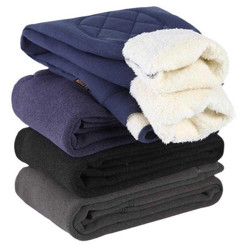 秋冬儿童秋裤男童保暖裤一体加绒加厚中大童高腰校服内穿打底棉裤