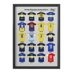 里克尔梅生涯球衣相框 阿根廷队球迷生日礼物博卡青年队足球装饰