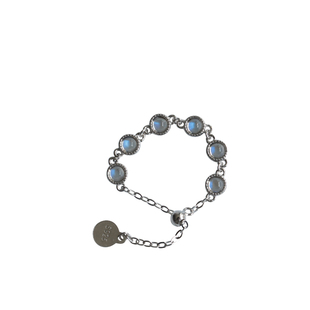 圆梦系列手饰 天然月光石戒指女小众设计日系轻奢生日礼物送女友