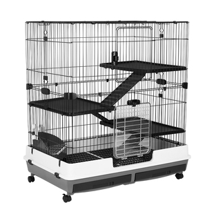 riyoka瑞友家80/100超大号防喷尿抽屉兔笼子龙猫豚鼠双层豪华别墅