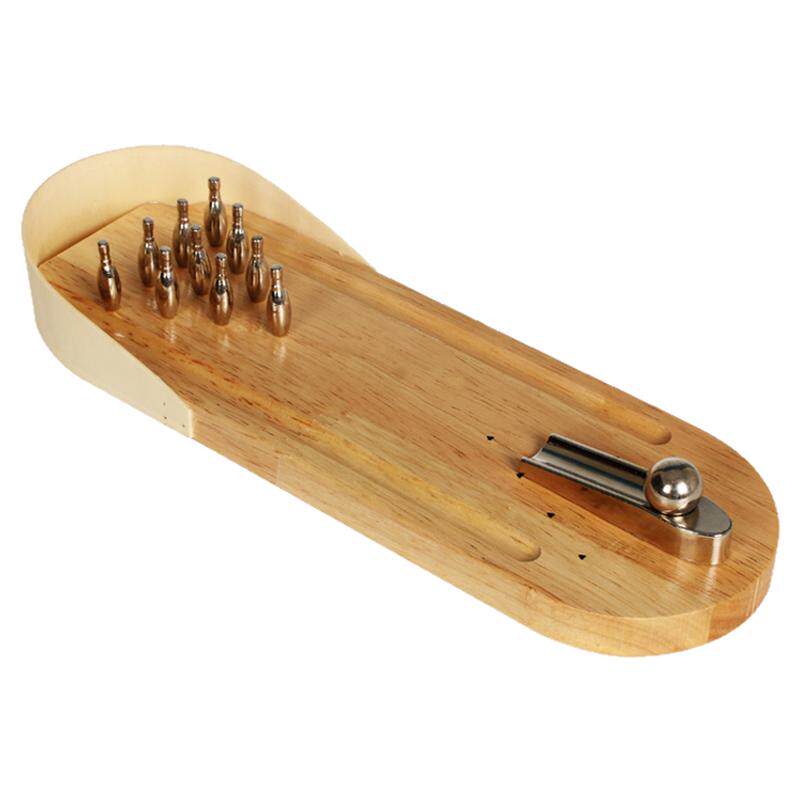 木质迷你保龄球桌面游戏 实木制亲子儿童益智玩具 有趣好玩