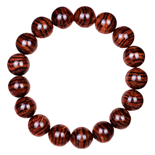 名木香府正宗海南黄花梨手串糠梨老料虎皮纹对眼鬼脸手链文玩佛珠