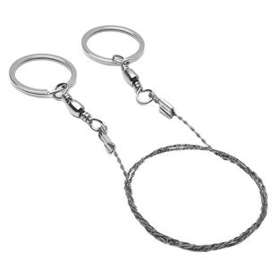 手拉线锯随身便携钢丝锯户外绳锯荒野求生锯不锈钢锯野外生存用品