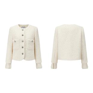 SHRO ENRO 冬季新款时尚高级质感小香风气质保暖外套女