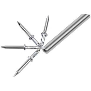 无痕钉踢脚线专用实木双头双向羊角钉高强免打孔固定钉反扣牛角钉