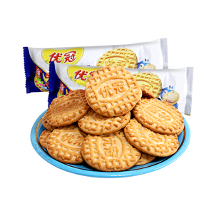 优冠牛奶香脆饼干100g牛奶味办公室下午茶解馋小零食休闲小吃食品