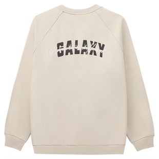 GWIT 重磅潮牌刺绣冬季保暖打底衫上衣套头衫加绒加厚圆领卫衣男