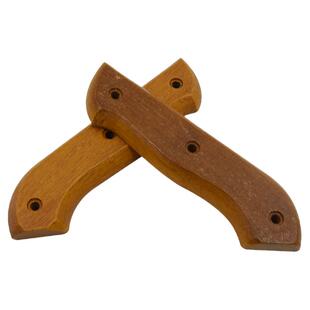 坤甸木菜刀柄 2片实木夹柄刀把塑料柄替换木柄手工菜刀刀把 款15