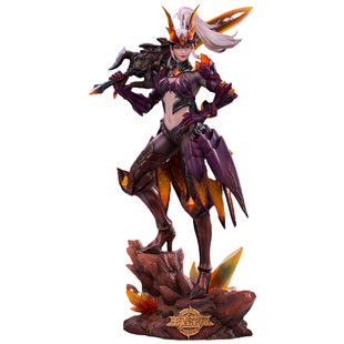 王者荣耀 官方正版 DAMTOYS 水晶猎龙者 花木兰 典藏版 雕塑手办