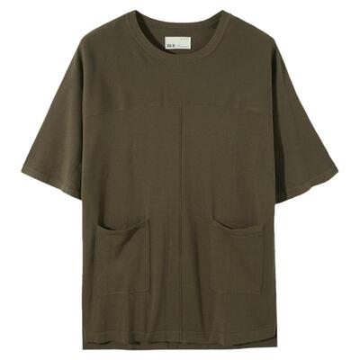 流石男装亲肤舒适潮牌短袖针织衫