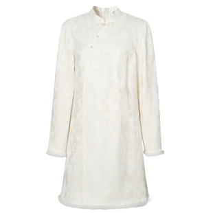 伊芙丽outlets店新中式国风连衣裙斜襟春秋亲子装唐装短裙新年女