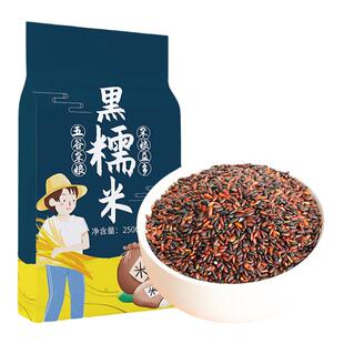 东北黑糯米5斤正宗血糯米紫米新米农家五谷杂粮粘米饭包粽子黏米