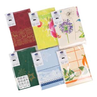 德国进口Duni一次性纸质桌布正方形餐桌印花花色杜尼西餐厅纸台布