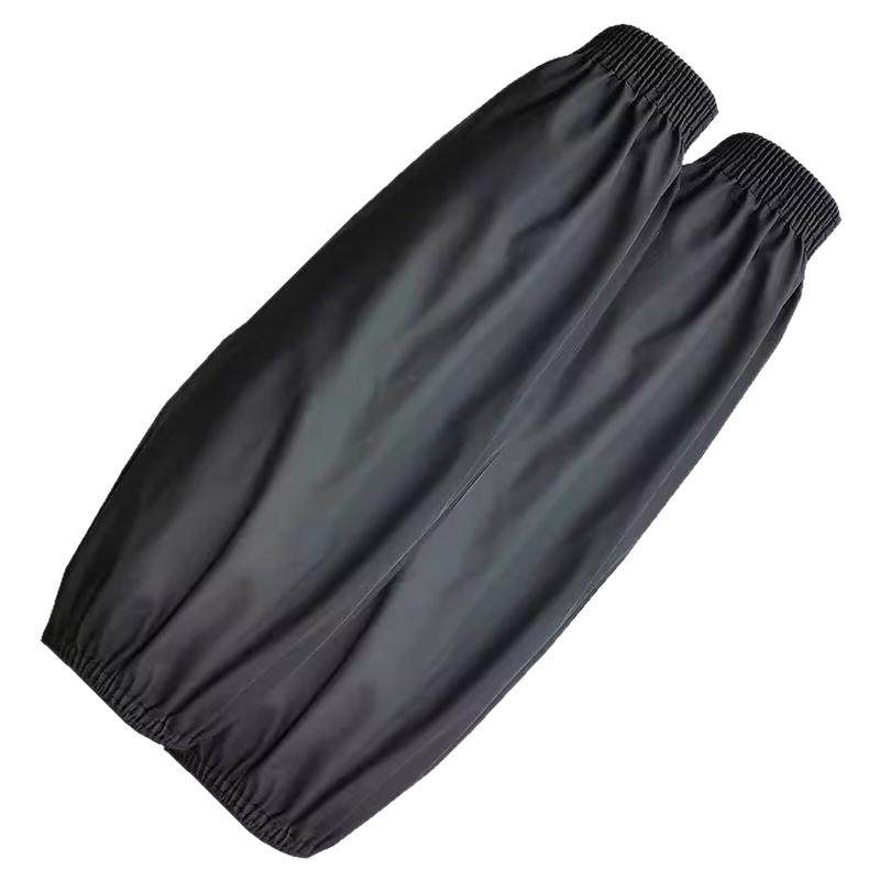 加长皮革防水防油袖套男女防脏套袖成人工作耐磨袖头厨房护袖家用