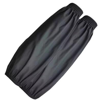 加长皮革防水防油袖套工作耐磨袖