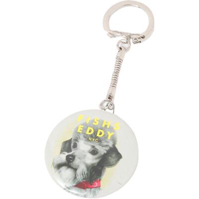 FISHS EDDY 钥匙扣2025新款圆形可爱动物钥匙扣挂件459830