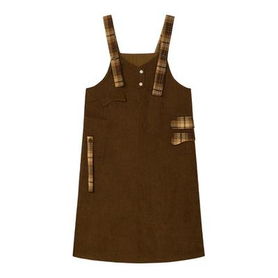 itreal复古减龄学院风连衣裙