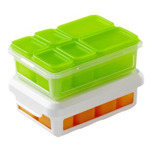 kalar辅食盒硅胶婴儿密封宝宝肉泥储存盒冷冻格分装盒模具冰格