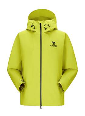 雨神户外冲锋衣骆驼硬壳登山服