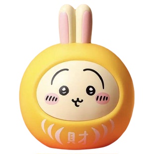 chiikawa台湾吉伊卡哇祈福达摩公仔高颜值新年招财福桌面装饰摆件